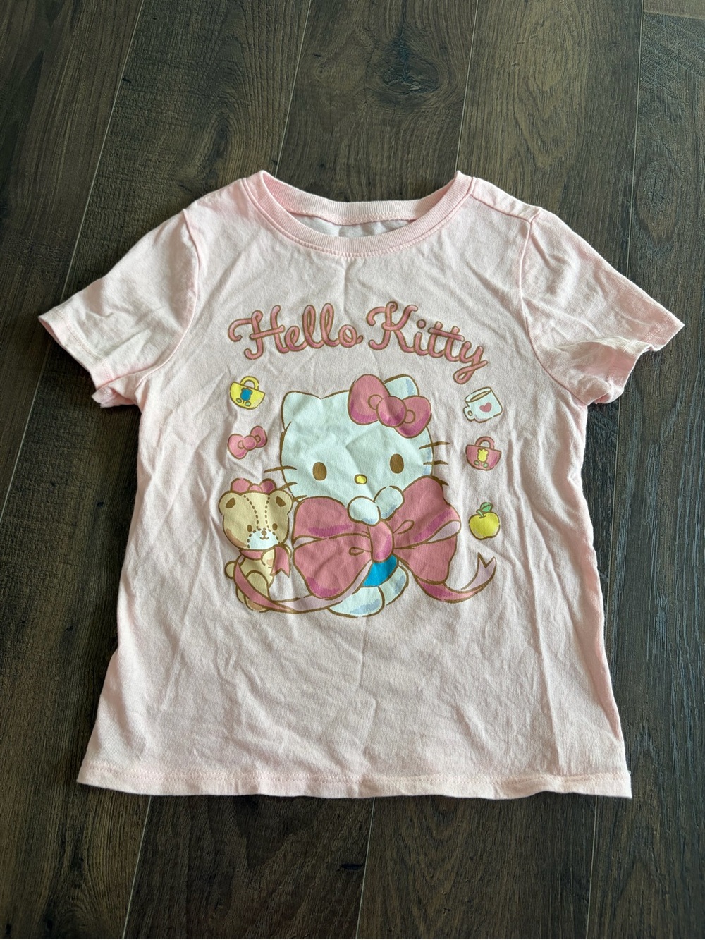 Old Navy Hello Kitty Pink Short Sleeve Tee with Bow Graphic